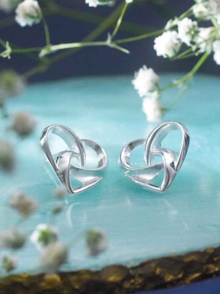 Sterling Silver Filigree Heart Earrings — Cargo Inc